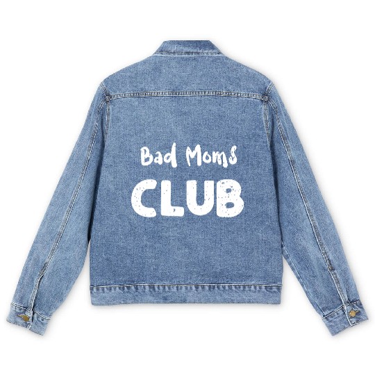 Bad Moms Club - Cheetah Men's Denim Jackets
