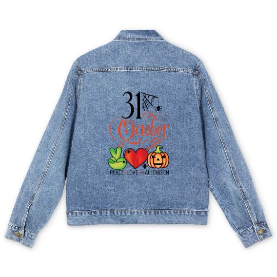 Happy Halloween Men's Denim Jackets