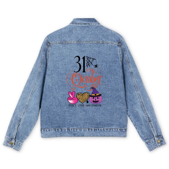 Happy Halloween Men's Denim Jackets