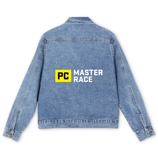 Pc Master Race Built Not Bought Glorious Men's Denim Jackets