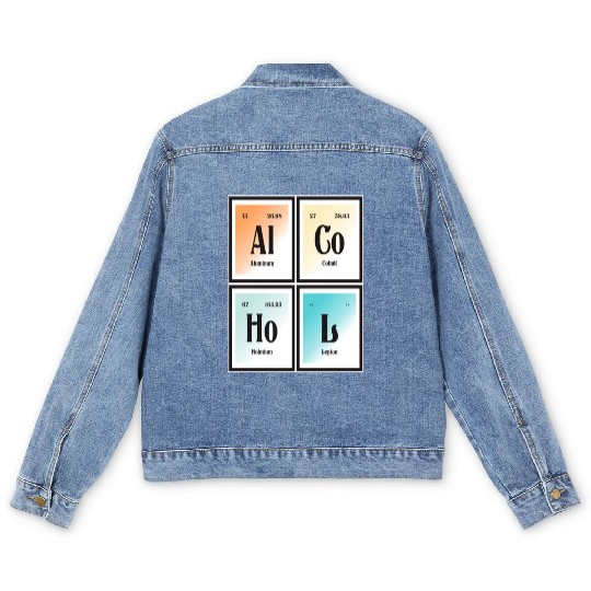 Elements of Alcohol Men's Denim Jackets
