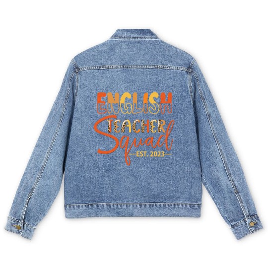 English Teacher Squad EST. 2023 Men's Denim Jackets