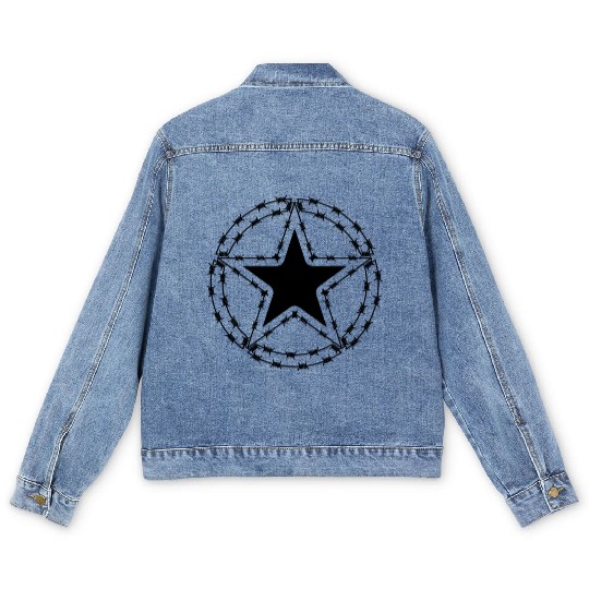 Barbed Wire US Army Star Men's Denim Jackets