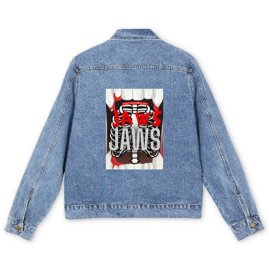 Jaws Halloween Men's Denim Jackets