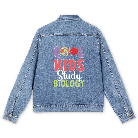 Biology Biologist Kids Biology Men's Denim Jackets