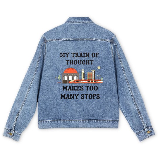 My Train of Thought Men's Denim Jackets