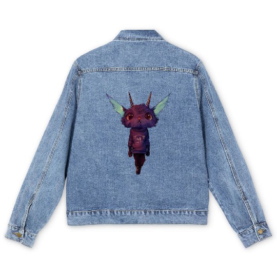 Cute Unicat Men's Denim Jackets