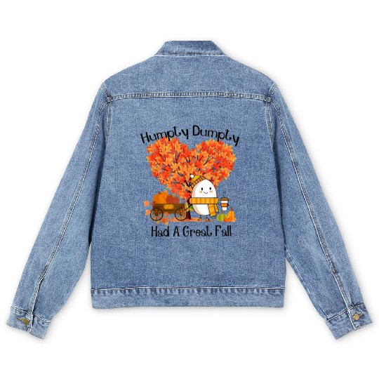 Humpty Dumpty Had A Great Fall Men's Denim Jackets