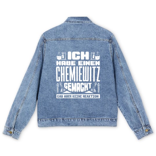 Chemistry Teacher, Chemistry Joke Men's Denim Jackets