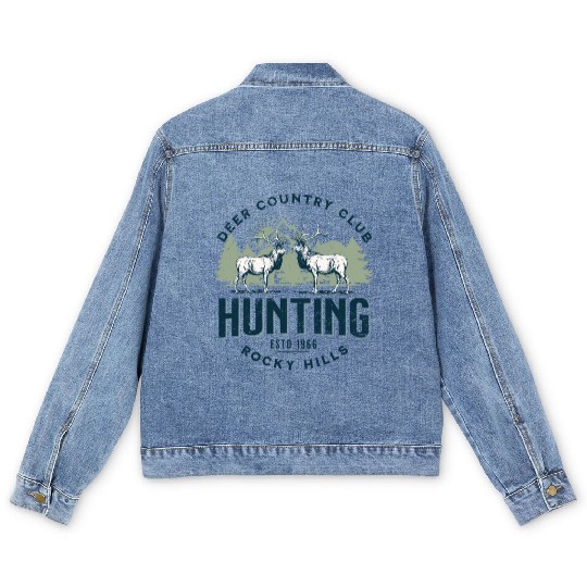 Deer country club Men's Denim Jackets