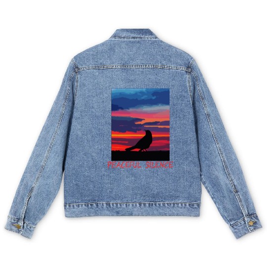 Peaceful Silence Men's Denim Jackets