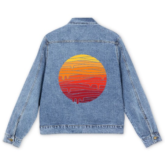 The Mountain Sun and Moon Men's Denim Jackets