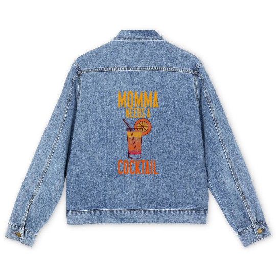 Momma Needs A Cocktail 4 Men's Denim Jackets
