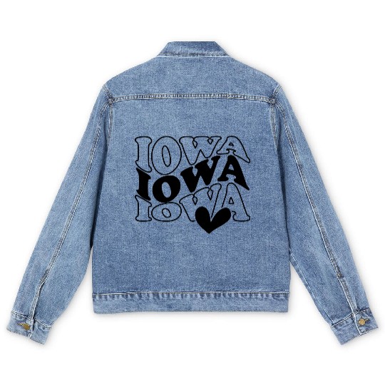 Iowa Women Men's Denim Jackets & Women Pullover