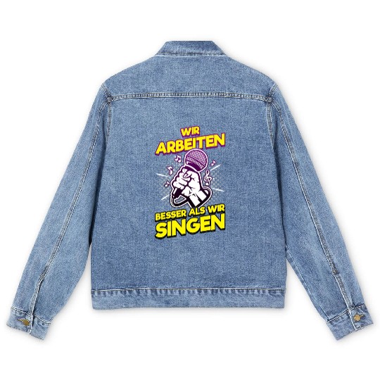 Queen Karaoke Bar, Party, Company Party, Women Men's Denim Jackets