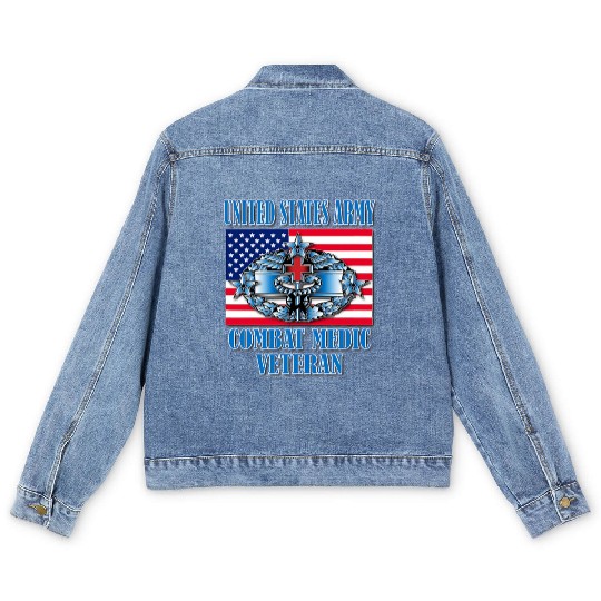 Combat Medic 4th Award Memorable Us Men's Denim Jackets