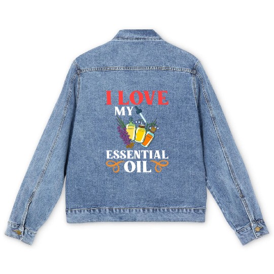 Essential Oil Diffuser Peppermint Aromatherapy Men's Denim Jackets
