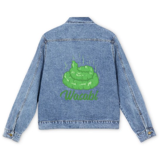 Wasabi Spice Flavor Food Cooking Men's Denim Jackets