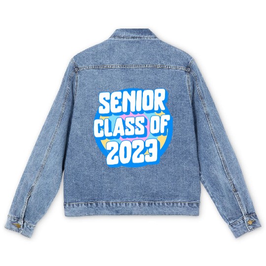 Graduation Men's Denim Jackets, Senior Class Of 2023 Gift End