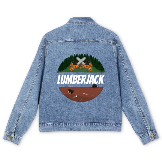 Lumberjack Chainsaw Men's Denim Jackets