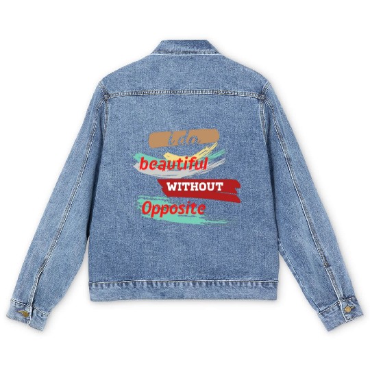 Do something beautiful for free Men's Denim Jackets