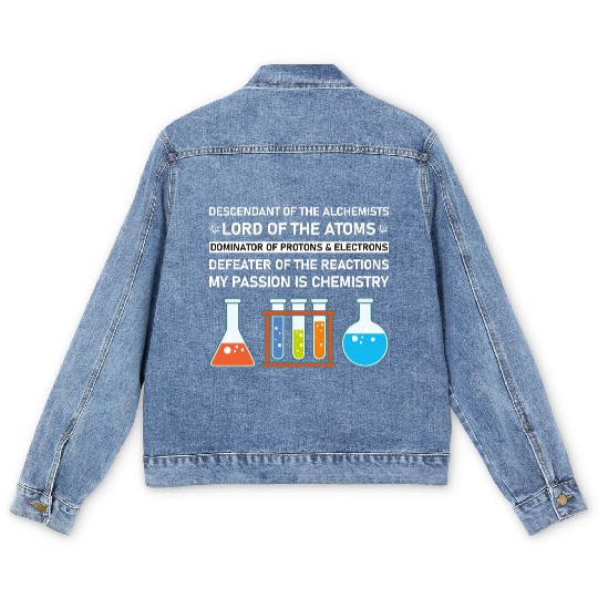Chemistry Chemist Alchemists Alchemy Chemical Men's Denim Jackets