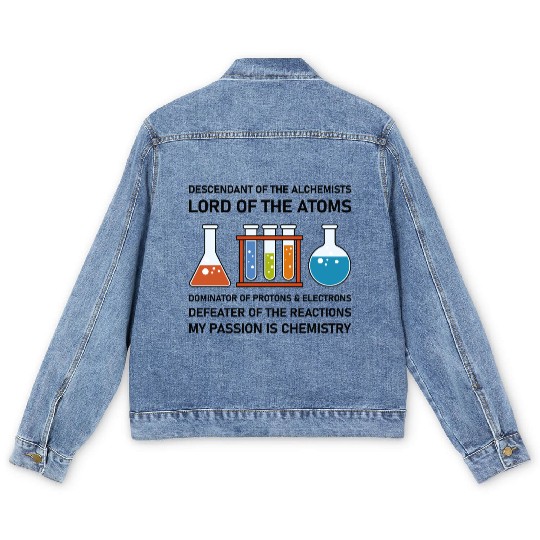 Chemistry Chemist Alchemists Alchemy Chemical Men's Denim Jackets