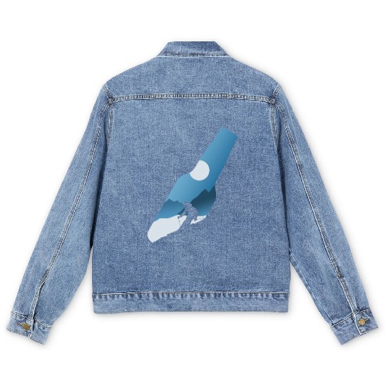 Apres Ski Beer Skiing Mountains Ski Men's Denim Jackets