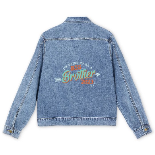 Big Brother 2023 - Bro to be Baby Pregnancy Kids Men's Denim Jackets