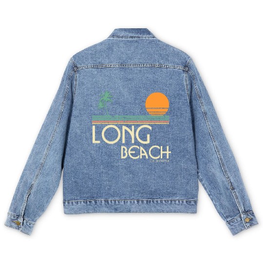 Vintage Long Beach California Men's Denim Jackets