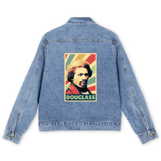 Frederick Douglass Vintage Colors Men's Denim Jackets