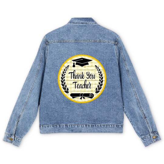 Thank You Teacher Men's Denim Jackets
