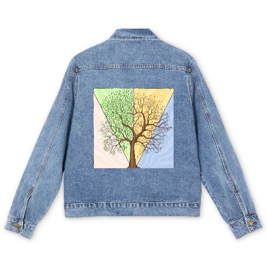 Four Seasons Trees Men's Denim Jackets