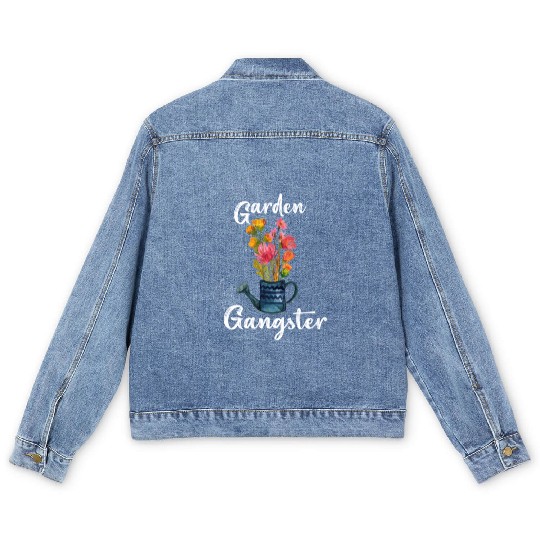 Garden Gangster Flower Enthusiast Men's Denim Jackets