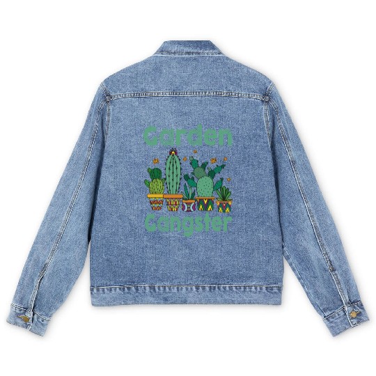 Garden Gangster Flower Enthusiast Men's Denim Jackets