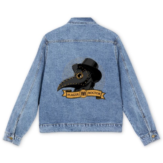 Plague Doctor Men's Denim Jackets