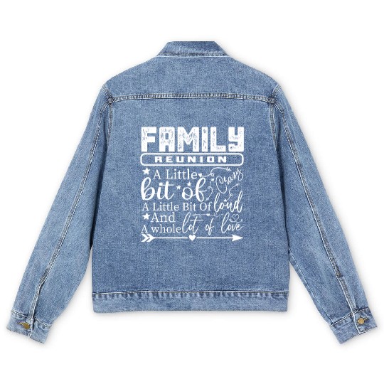 Family Reunion A Little Bit Of Crazy Men's Denim Jackets
