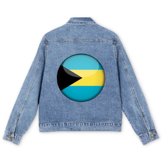 Bahamas Flag Men's Denim Jackets