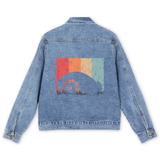 Mähroboter Retro Lawn Robot Vintage Men's Denim Jackets