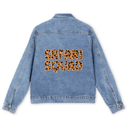Safari Squad - African Safari Adenventures Men's Denim Jackets