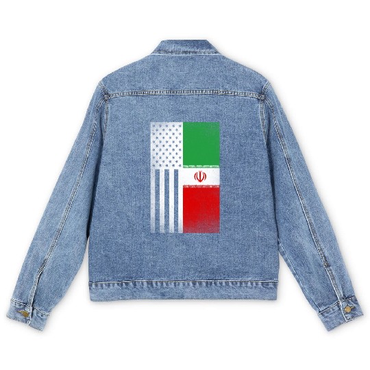 Iran Design for proud Iranian Americans Men's Denim Jackets