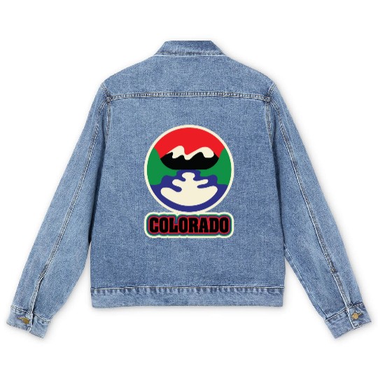US States COLORADO Men's Denim Jackets