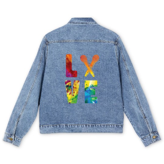 Karaoke Singer Microphone Vocalist Men's Denim Jackets