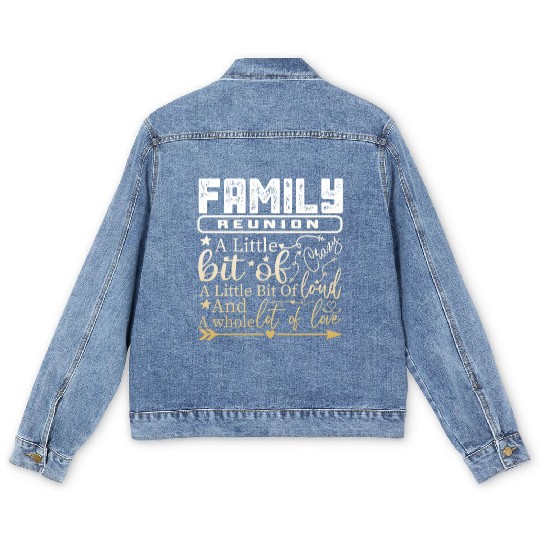 Family Reunion A Little Bit Of Crazy Men's Denim Jackets