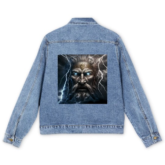 Portrait of Zeus Men's Denim Jackets