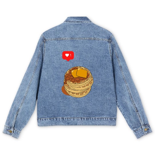 Waffle lover Men's Denim Jackets