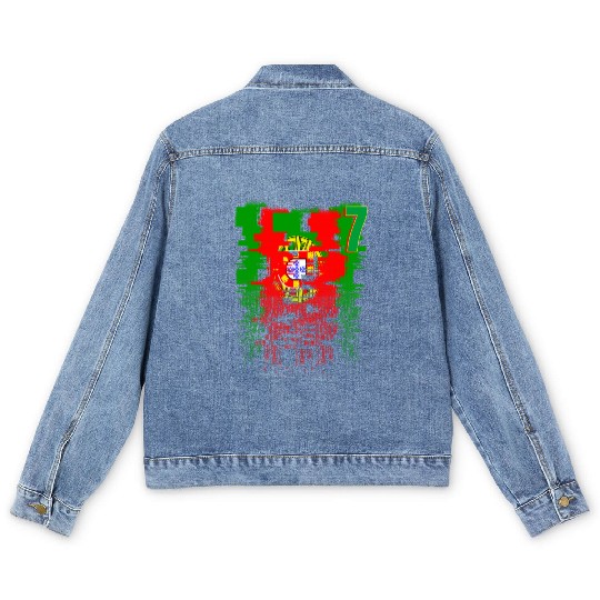 Portugal Soccer team Jerseys Portugal team 2022 nu Men's Denim Jackets