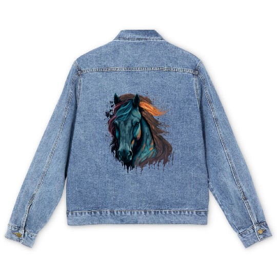 Pony Face Men's Denim Jackets