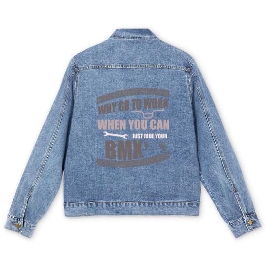 Work profession office BMX cycling Men's Denim Jackets