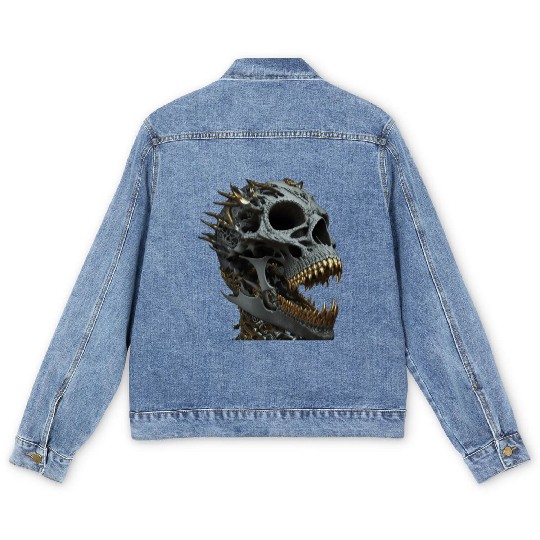 Skull Bling Men's Denim Jackets